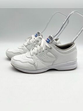 Propet Cross Walker Le Blanc Leather Sneakers Athletic Shoes Lace-up Size 8.5